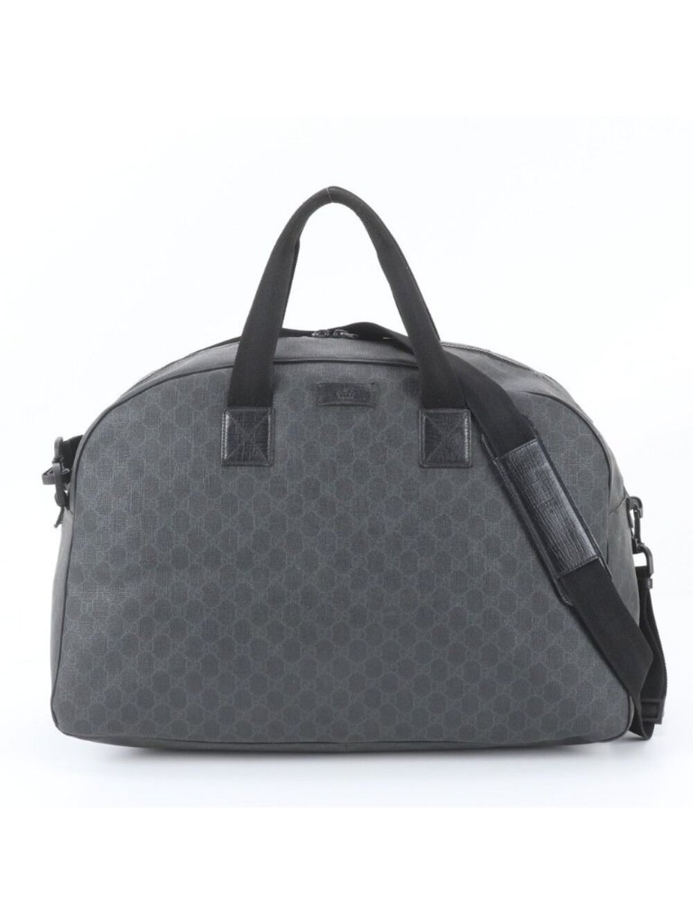 Gucci GG Supreme Leather 2-Way Boston Bag Crossbody Shoulder